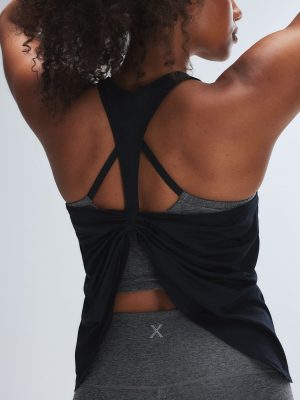 Supple Flex Open-Back Draped Tank