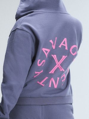 Weekender Terry Bridal Zip-Up Hoodie with Embroidered Logo