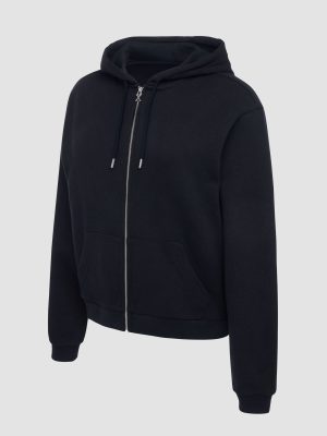Weekender Terry Bridal Zip-Up Hoodie with Embroidered Logo