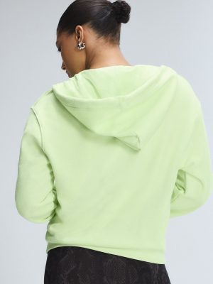 Weekender Terry Bridal Zip-Up Hoodie with Embroidered Logo