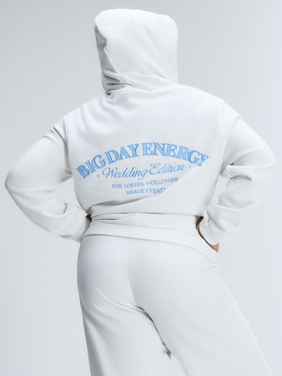 Weekender Terry Bridal Zip-Up Hoodie with Embroidered Logo